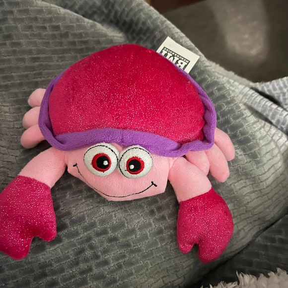 Adorable BMi Merchandise Pink Crab Plush Stuffed Animal Toy NWOT - Picture 1 of 7